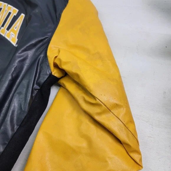 Vintage West Virginia Mountaineers Varsity Lettermans Jacket Steve & Barrys Sz L